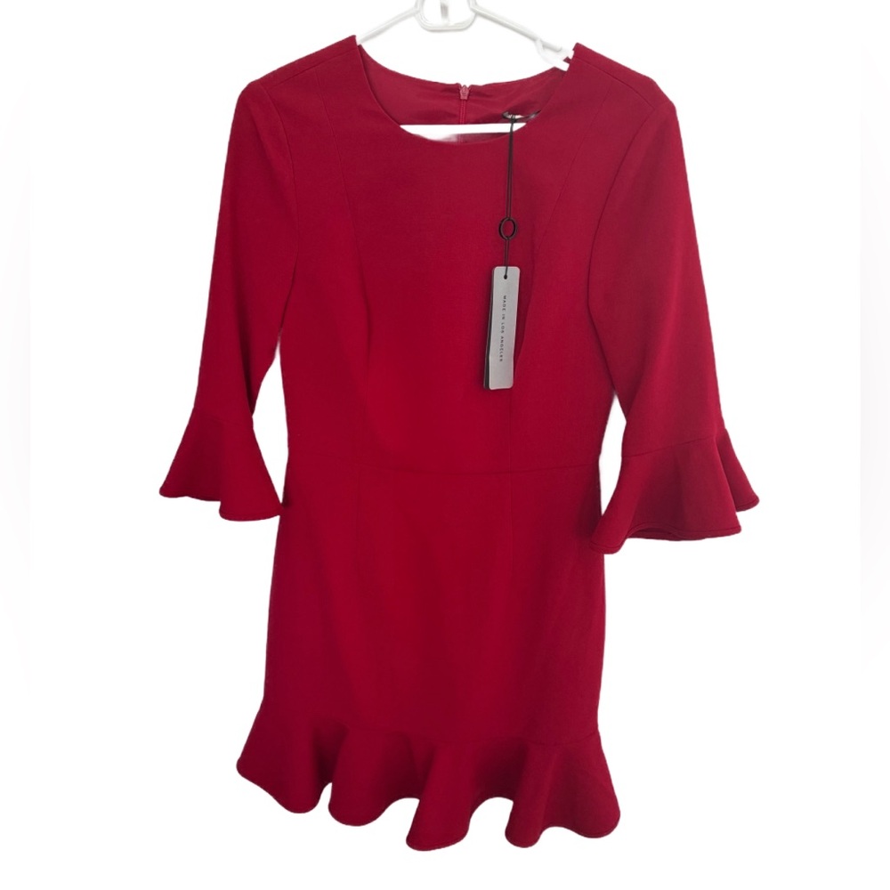 NEW Black Halo Crew Neck Mini Dress